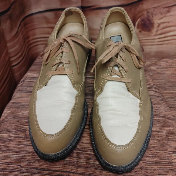 Nike Golf Men's Bella Last Beige/White Gold Loafers 6.5 - Picture 2 of 7